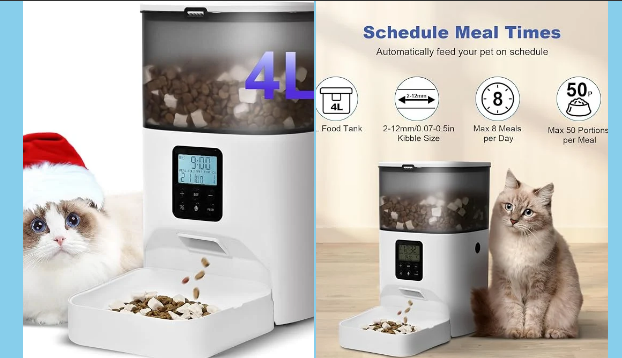 Never Miss a Mealtime: The Smart Automatic Cat Feeder Every Busy Pet Parent Needs 🐱