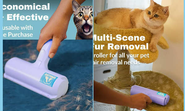 Love Your Pets, Not the Fur: The Reusable Hair Remover Every Pet Home Needs 🐾