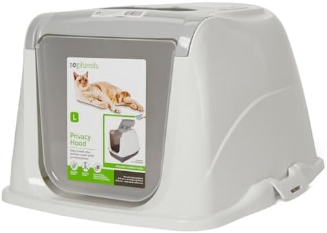 So Phresh Flip Top Cat Litter Box Hood White Large 18.7" L X 15.4" W X 11.3" H - Image 3