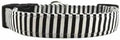 The Black and White Stripe Indy Dog Collar by Collars+by+Design