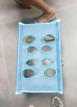 Grooming Pet Bath Stand Mesh Bathing Station (Blue2) - Image 4
