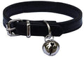 Lanyarco Black Leather Pet Collars by Lanyarco