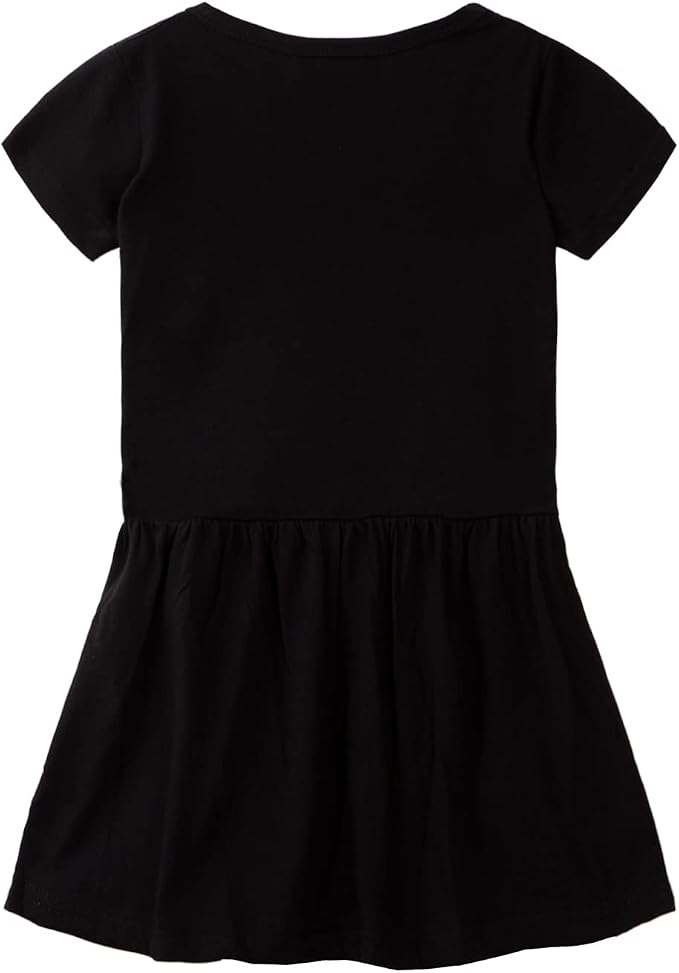 Mud Kingdom Little Girls Dresses Cotton Summer Holiday Cute Cat Dress Short - Image 3