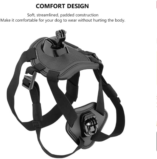 Dog Harness for Gopro, with 2 Mouting Base, Soft Adjustable for Small Medium - Image 5