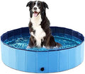 Jasonwell Foldable Dog Pet Bath Pool Collapsible Dog Pet Pool Bathing Tub Kiddie Pool Doggie Wading Pool for Puppy Small Medium Large Dogs Cats and Kids 32" Blue by Jasonwell