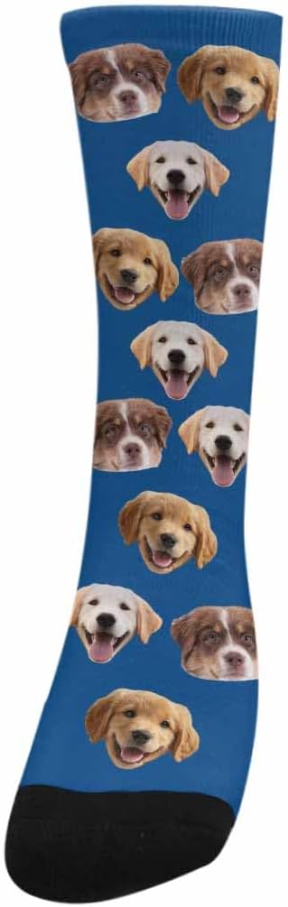 Artsadd Custom Face Socks for Women Men Cat Dog Lovers, Customized Unisex Funny - Image 5