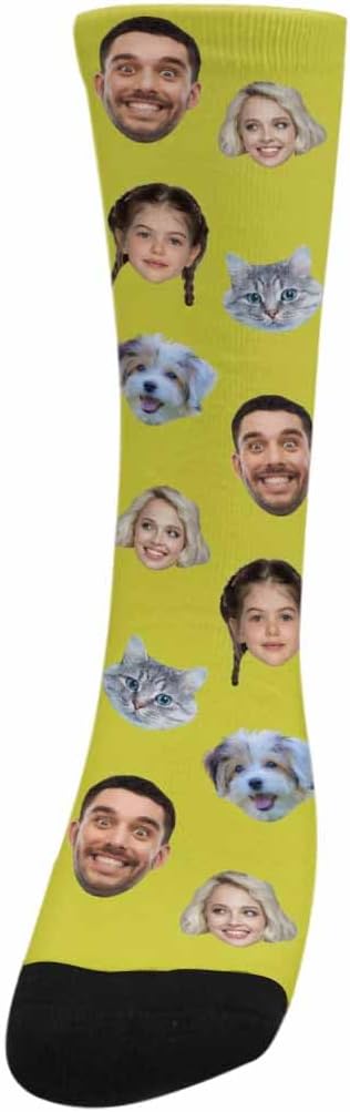 Artsadd Custom Face Socks for Dad Fathers Day Gift Novelty Personalized Photo - Image 3