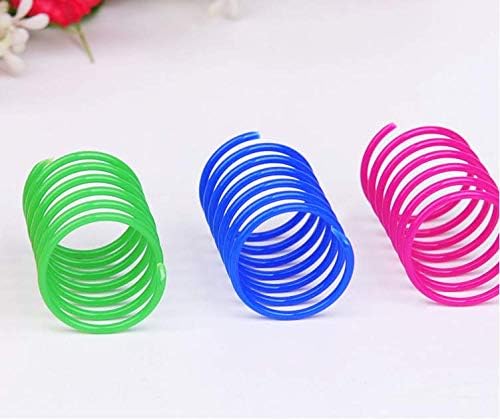 ISMARTEN Cat Spring Toy, Cat Kittens Toys Plastic Coil Spiral Springs - Image 8