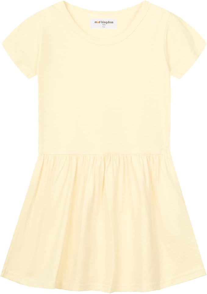 Mud Kingdom Little Girls Dresses Cotton Summer Holiday Cute Cat Dress Short by MudKingdom