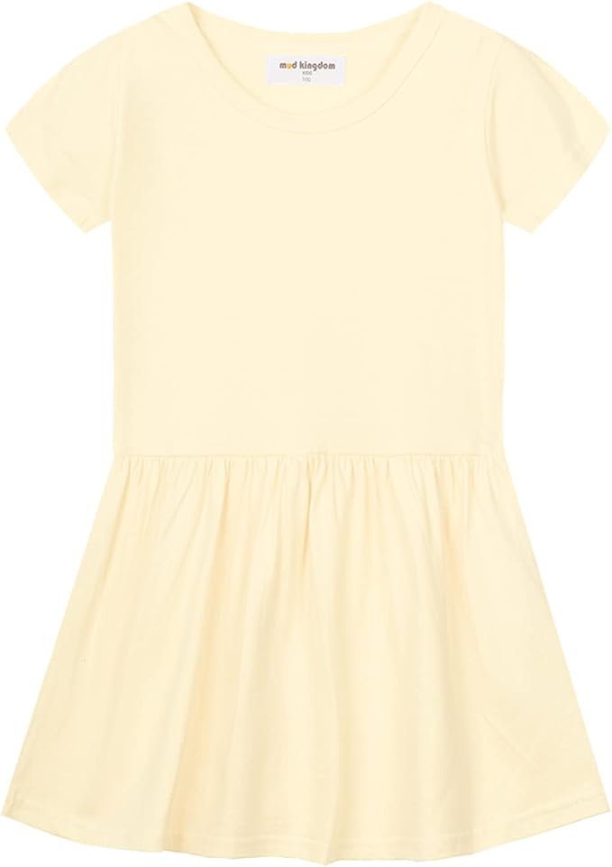 Mud Kingdom Little Girls Dresses Cotton Summer Holiday Cute Cat Dress Short by MudKingdom