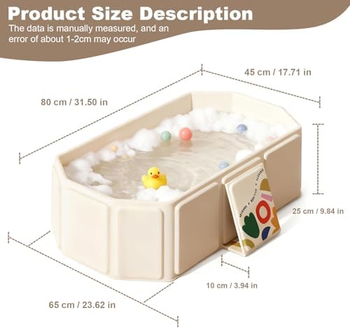 Foldable Dog Bathtub for Small to Medium Dogs & Cats, Collapsible Pet Bath Tub with Side Drain Plug, Portable Puppy Wash Tub, Rigid Panels, Fold-Flat for Carry & Storage - Image 7