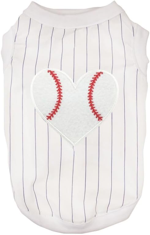 Petitebella Baseball Heart Puppy Dog Shirt by Petitebella
