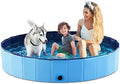Jasonwell Foldable Dog Pet Bath Pool Collapsible Dog Pet Pool Bathing Tub Kiddie Pool Doggie Wading Pool for Puppy Small Medium Large Dogs Cats and Kids 71" Blue by Jasonwell