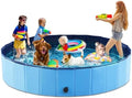Jasonwell Foldable Dog Pool Collapsible Hard Plastic Dog Swimming Pool Portable Kiddie Pool Pet Pool Doggie Wading Pool Bath Tub for Puppy Small Medium Large Dogs Cats and Kids 97" by Jasonwell