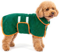 Bienbee Dog Bathrobe, Super Absorbent for Small to Large Dogs, Green S by Bienbee