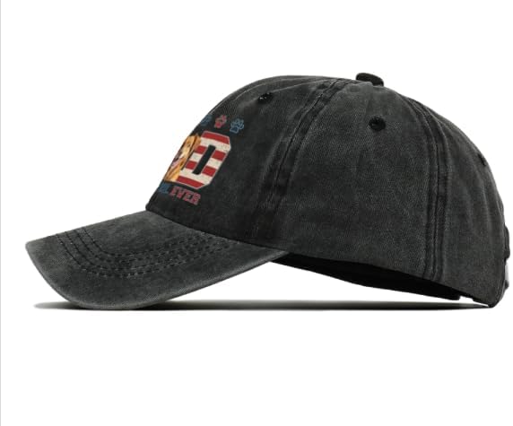 Personalized Vintage Washed Denim Dad Hat, Custom Baseball Cap - Image 3