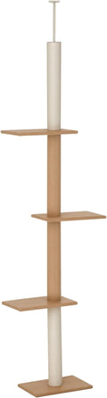 PawHut Floor-to-Ceiling Cat Tree Cat Climbing Tower by PawHut