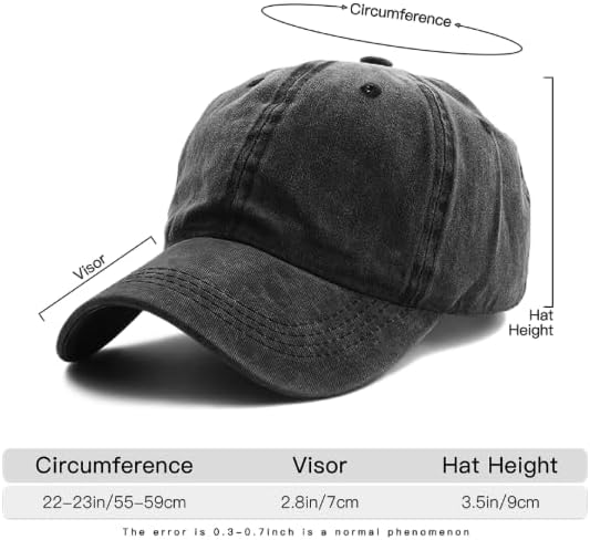 Personalized Vintage Washed Denim Dad Hat, Custom Baseball Cap - Image 5