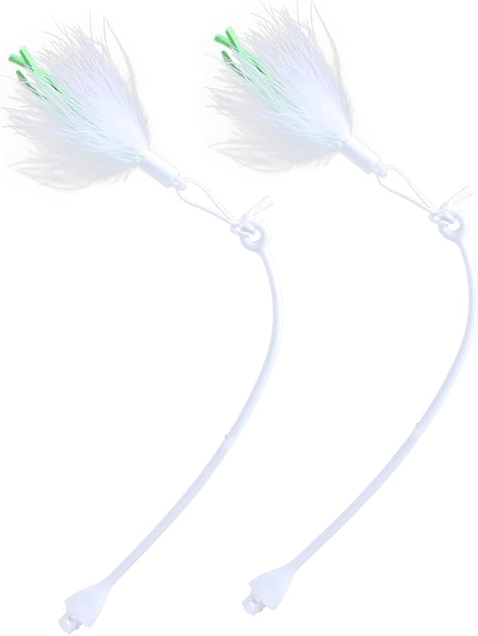 Gardner Pet Pack of 2 Cat Teaser Stick Refills 5 in 1 Hide and Seek Cat Toys by GardnerPet