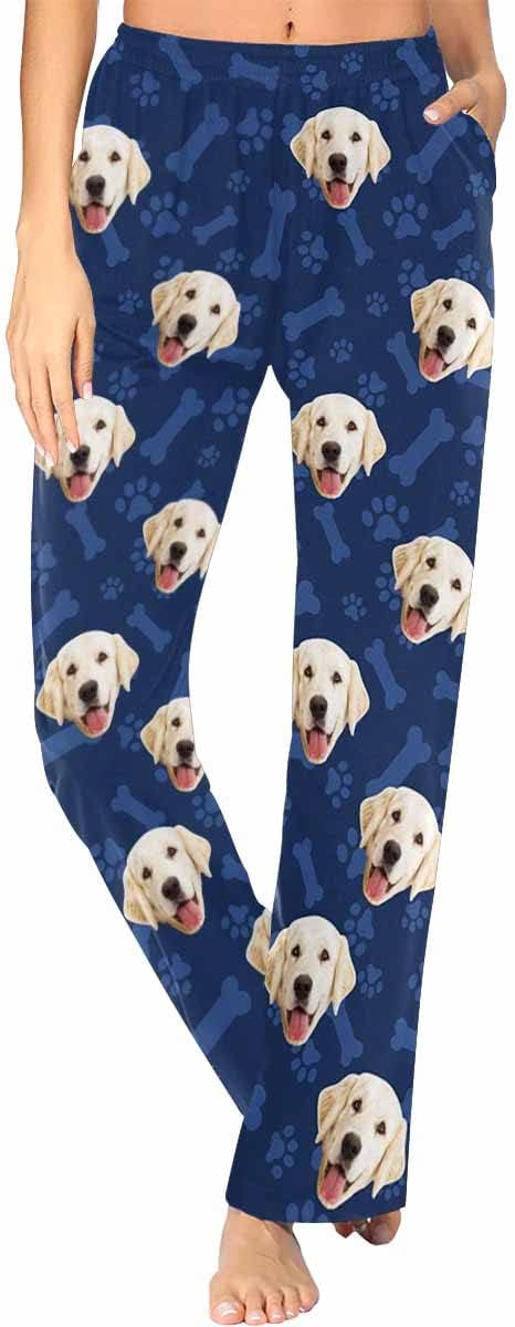 Custom Face Pajamas Pants Personalized Sleepwear Bottoms by MyPupSocks
