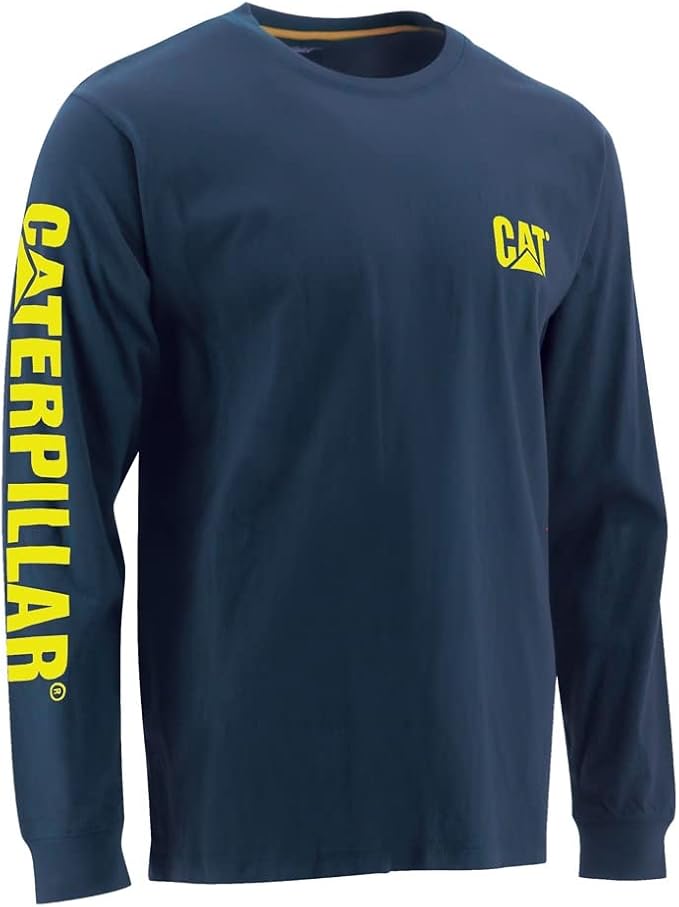 Caterpillar Trademark Banner Long Sleeve Tee Shirts by Caterpillar+Workwear