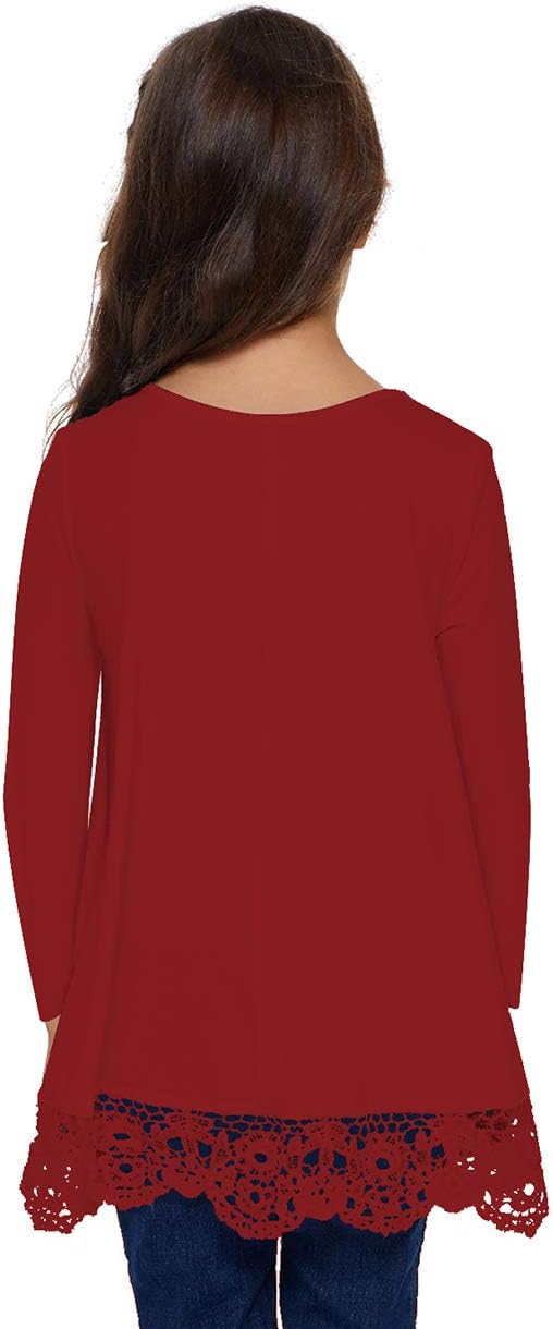 storeofbaby Girls Casual Tunic Tops Short Sleeve Loose Soft Blouse T-Shirt - Image 5