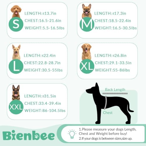 Bienbee Dog Bathrobe, Super Absorbent for Small to Large Dogs, Green M - Image 6