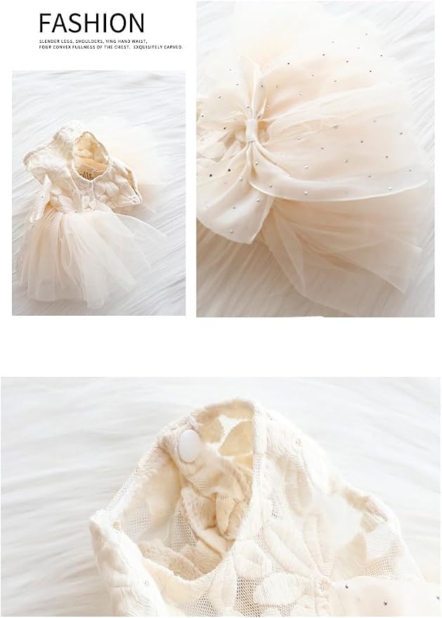 Fashion Sweet Puppy Dog Blingbling Princess Skirt Pet Dog Lace Cake Camisole - Image 5