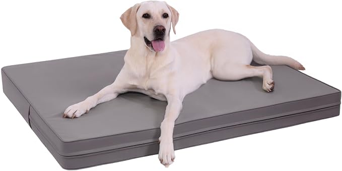 Vonabem Waterproof XXL Dog Beds Large Sized Dog, Outdoor Orthopedic Crate Pad by Loveforfurrykids