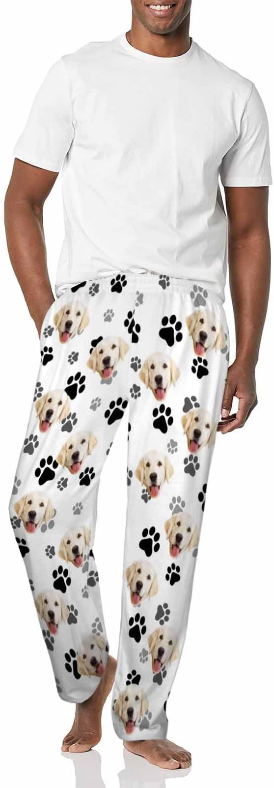 MyPupSocks Custom Pajama Pants for Pet Lover, Personalized Photo Face Printed - Image 5