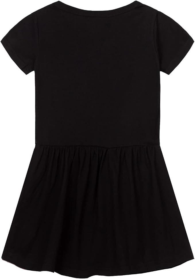 Mud Kingdom Little Girls Dresses Cotton Summer Holiday Cute Cat Dress Short - Image 3