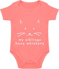 My Siblings Have Paws Bodysuit Baby Paws Romper Cat Whiskers Bodysuit Cute Baby by Unknown