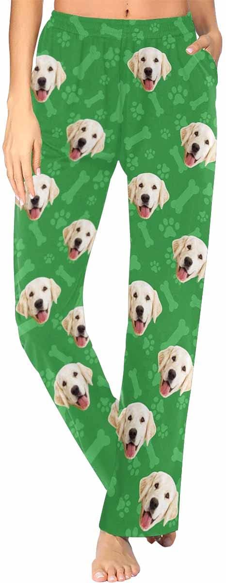 Custom Face Pajamas Pants Personalized Sleepwear Bottoms by MyPupSocks