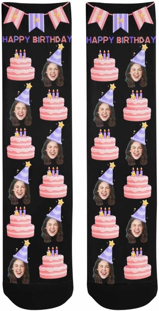 Artsadd Custom Face Socks for Dad Fathers Day Gift Novelty Personalized Photo - Image 7