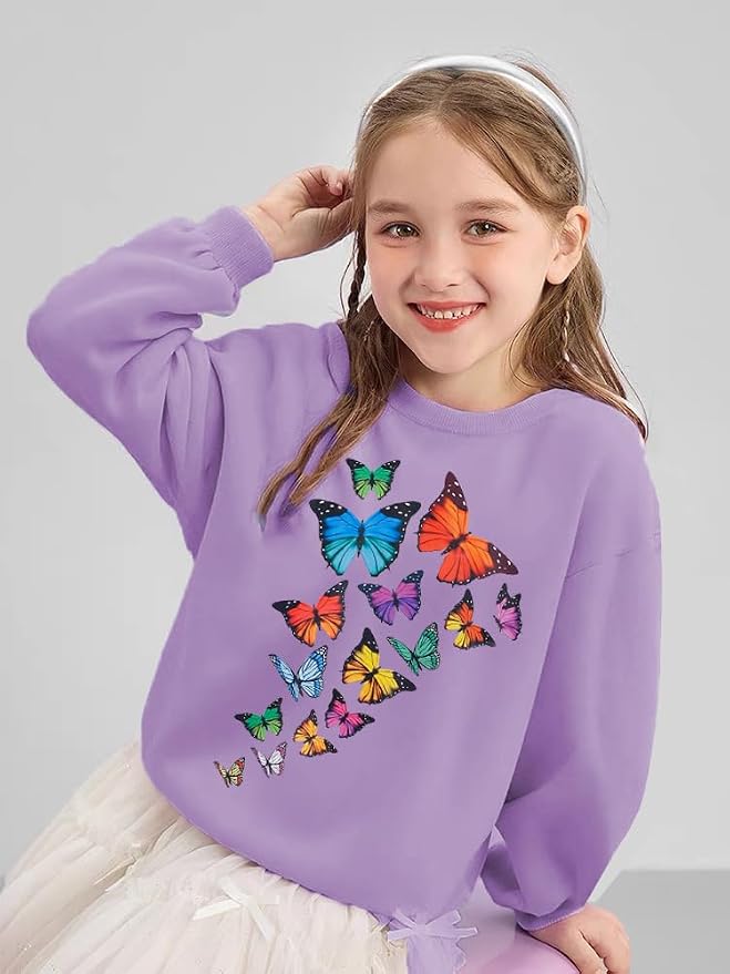 RETSUGO Toddler Baby Girls Sweatshirts Casual Pullover Crewneck Winter Long - Image 2