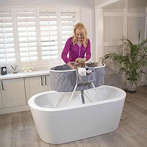 Furesh Portable Foldable Dog Bathtub for Small & Medium Dogs (Gray) - Image 2