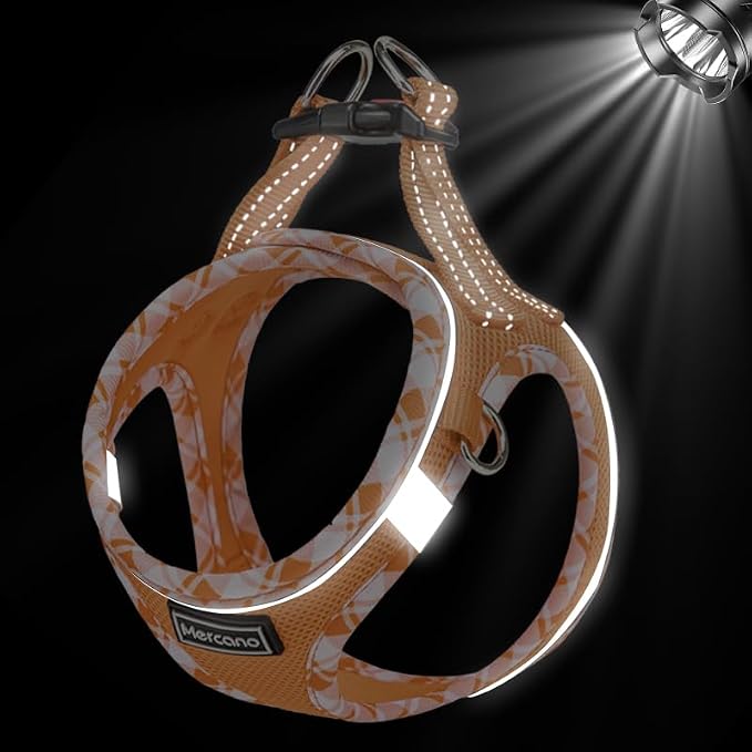 Mercano Soft Mesh Dog Harness and Leash Set, No-Chock Step-in Reflective - Image 6