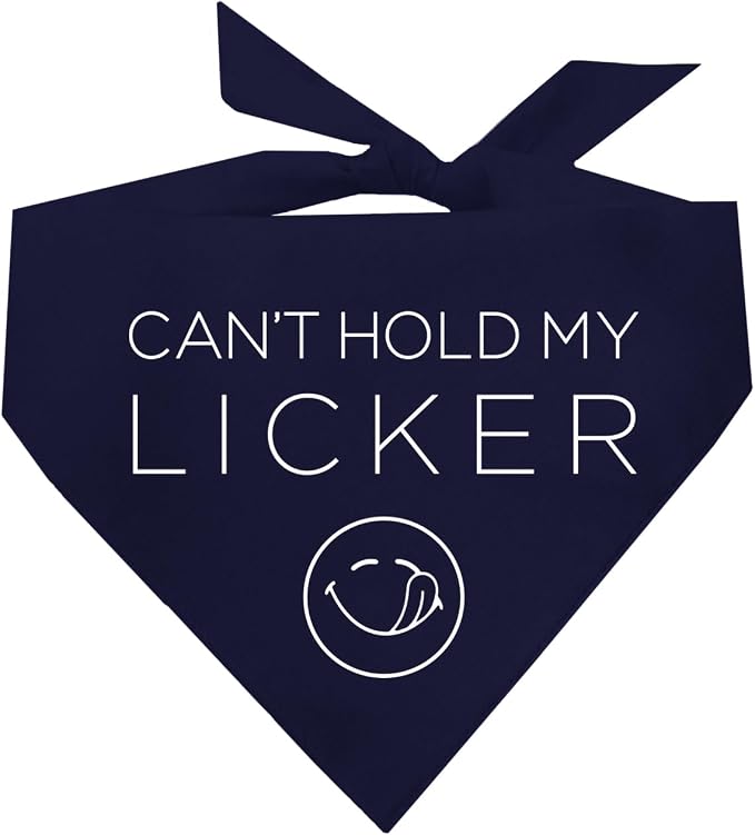 Can’t Hold My Licker Funny Drooler Dog Bandana by TeesTails