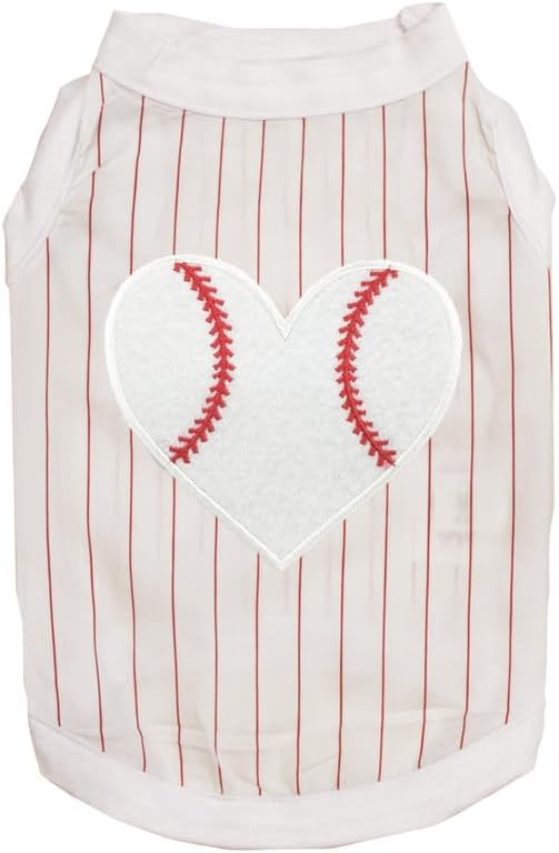 Petitebella Baseball Heart Puppy Dog Shirt by Petitebella