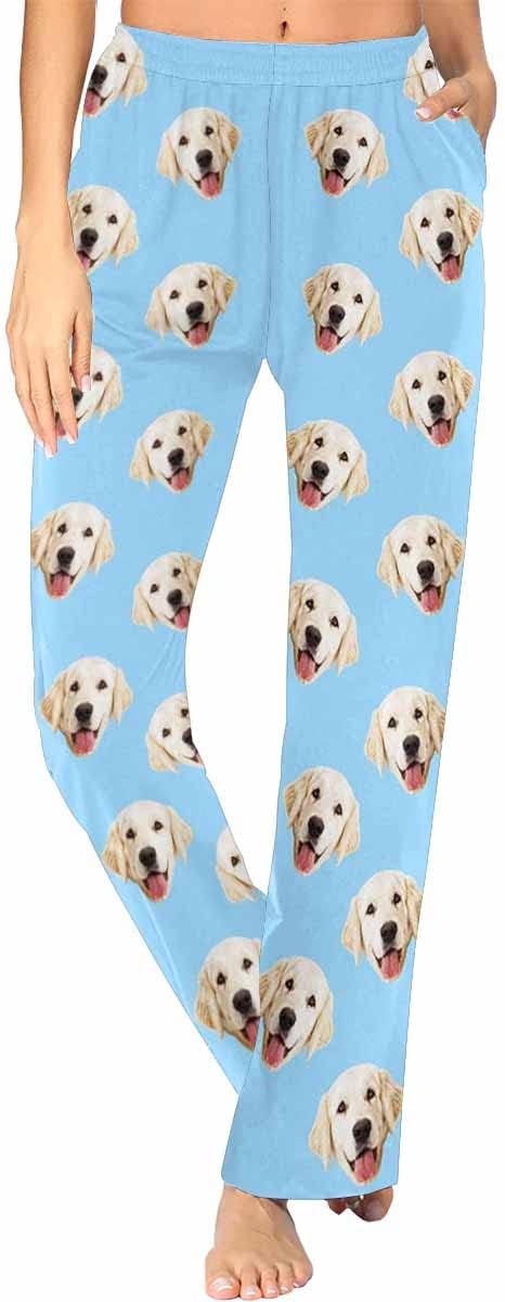 Custom Face Pajamas Pants Personalized Sleepwear Bottoms by MyPupSocks