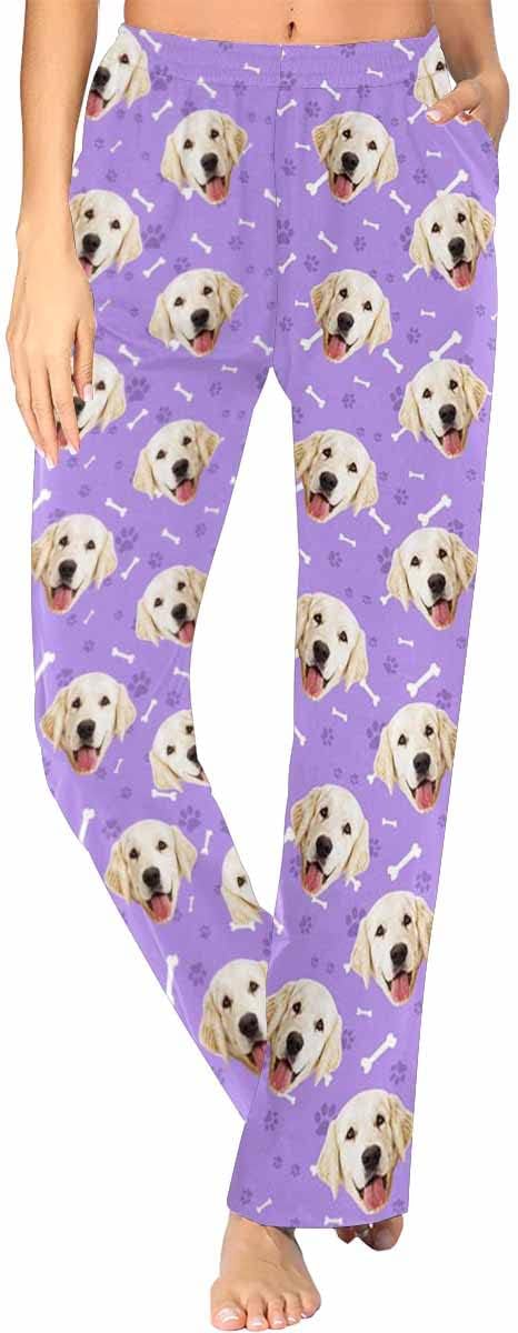 Custom Face Pajamas Pants Personalized Sleepwear Bottoms by MyPupSocks