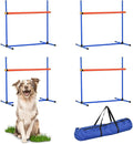 Dog Agility Equipment Set, Adjustable Jump Bars Obstacle Training Supplies PVC by TinyPoint