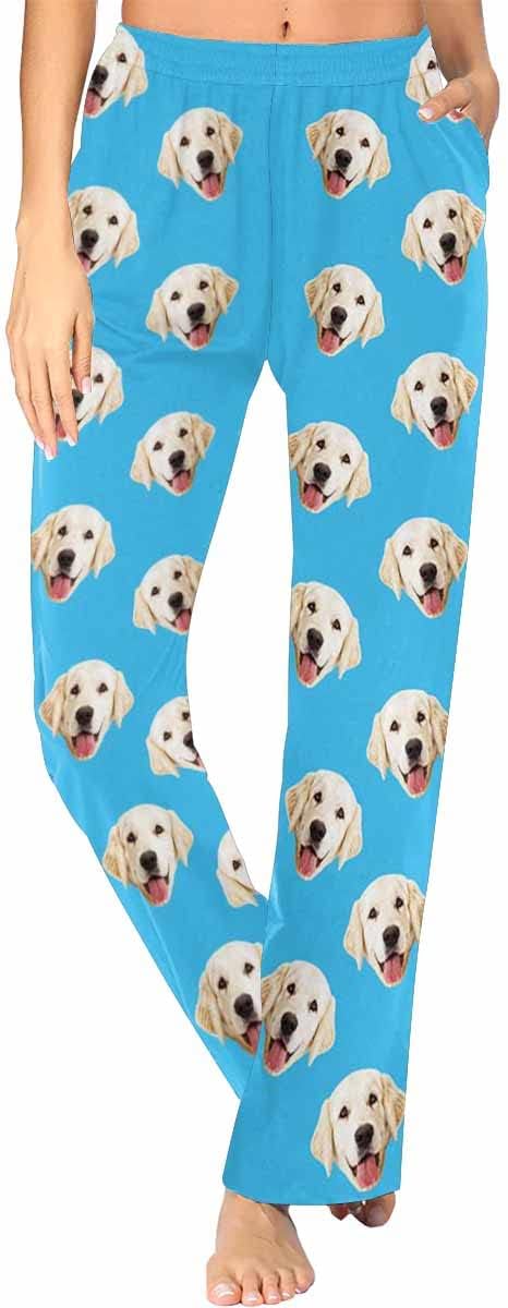 Custom Face Pajamas Pants Personalized Sleepwear Bottoms by MyPupSocks