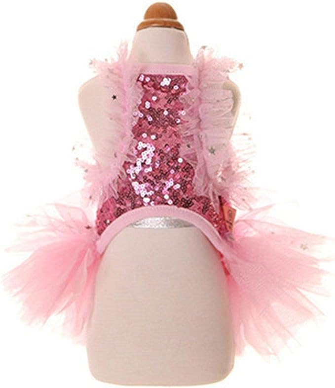 Fashion Sweet Puppy Dog Blingbling Princess Skirt Pet Dog Lace Cake Camisole - Image 2
