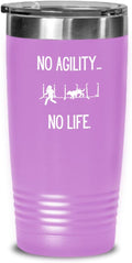 Agility Dog Life, Gift for Agility Enthusiast, Hot Cold Insulated Tumbler by Unknown