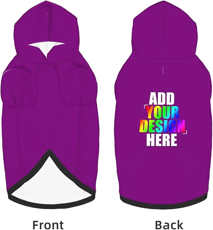 Custom Dog Hoodie with Text Photo, Personalized Pet Clothes Sweatshirt - Image 5