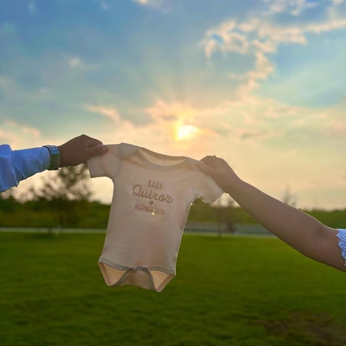COUPLEHOODIES Personalized Baby Onesie Bodysuit – Custom Embroidery Gift - Image 5