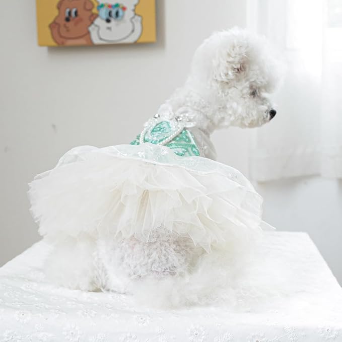 Fashion Sweet Puppy Dog Blingbling Princess Skirt Pet Dog Lace Cake Camisole - Image 7