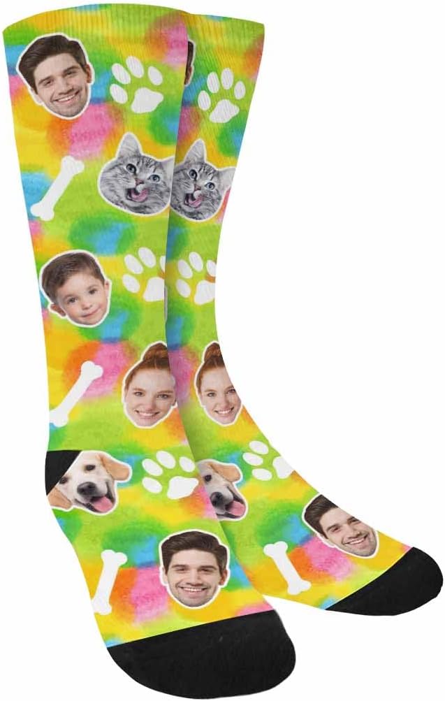 Artsadd Custom Pajamas for Women Men Family, Personalized Face Pjs Pajama Pants - Image 6