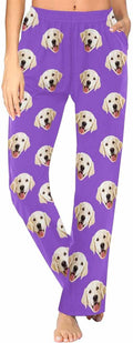 Custom Face Pajamas Pants Personalized Sleepwear Bottoms by MyPupSocks